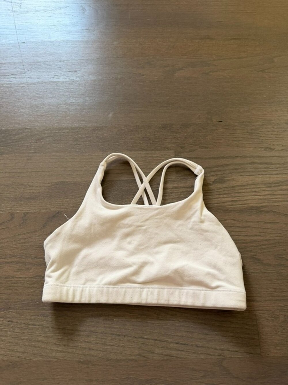 Athleta White Strappy Light Support Sports Bra Size XS